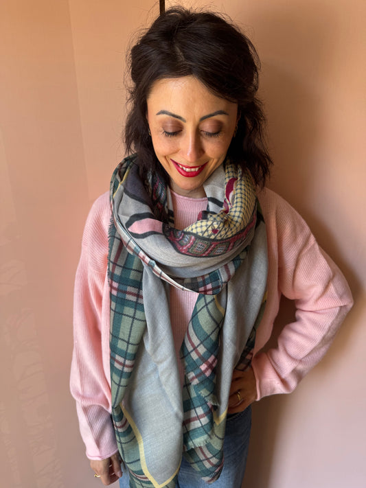 Sciarpe Franca grigio Storiatipic