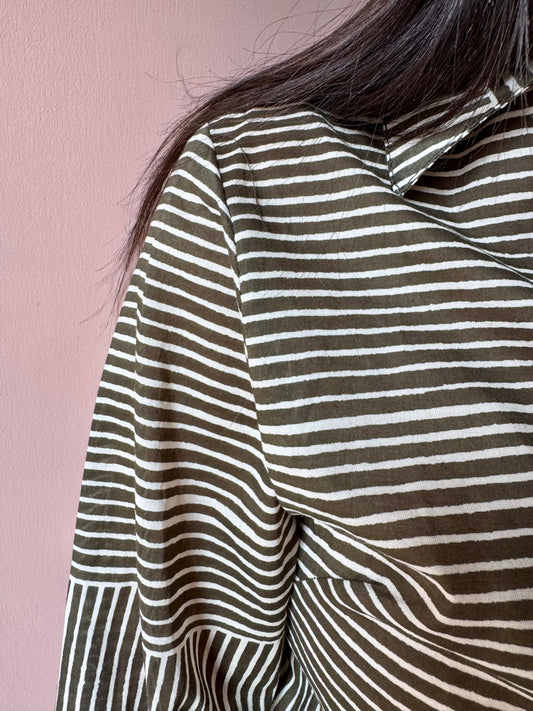 Camicia Righine verde militare