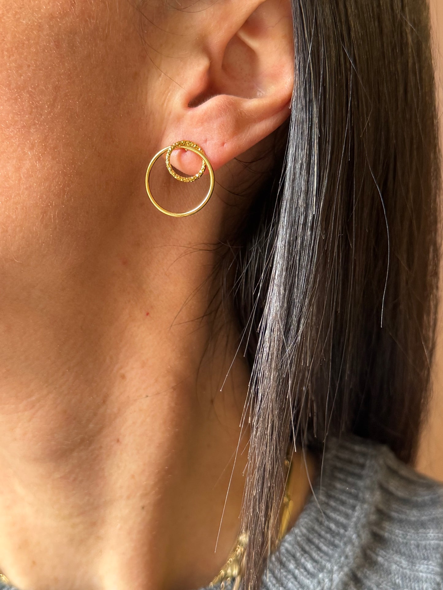 Orecchini due cerchi