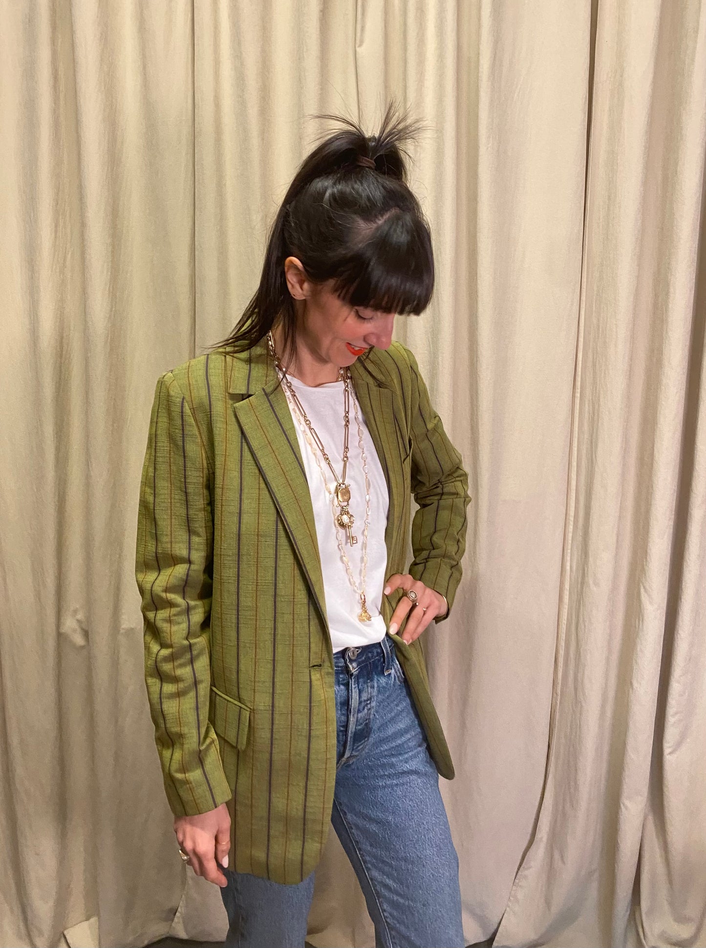 Blazer pistacchio Pomandère