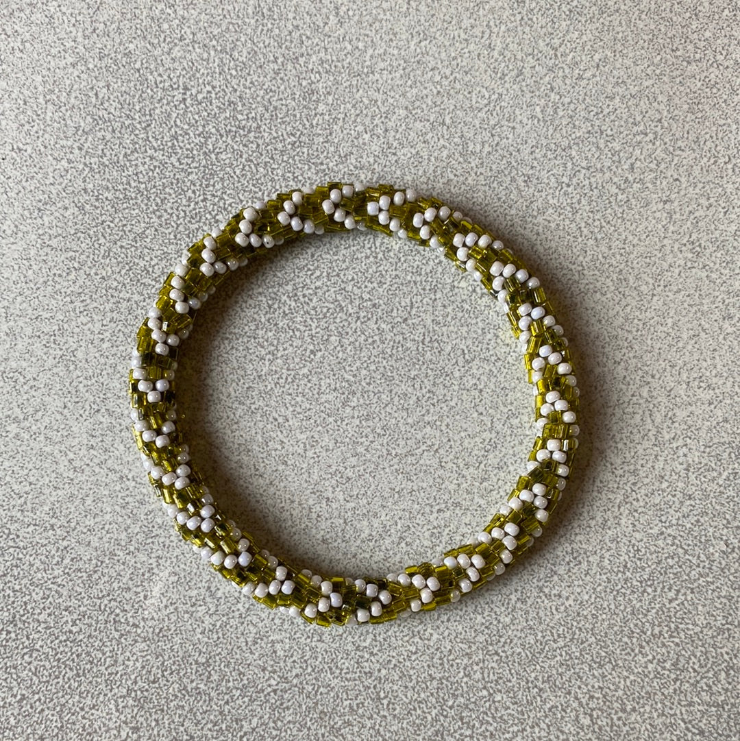 Bracciali tubolari con perline