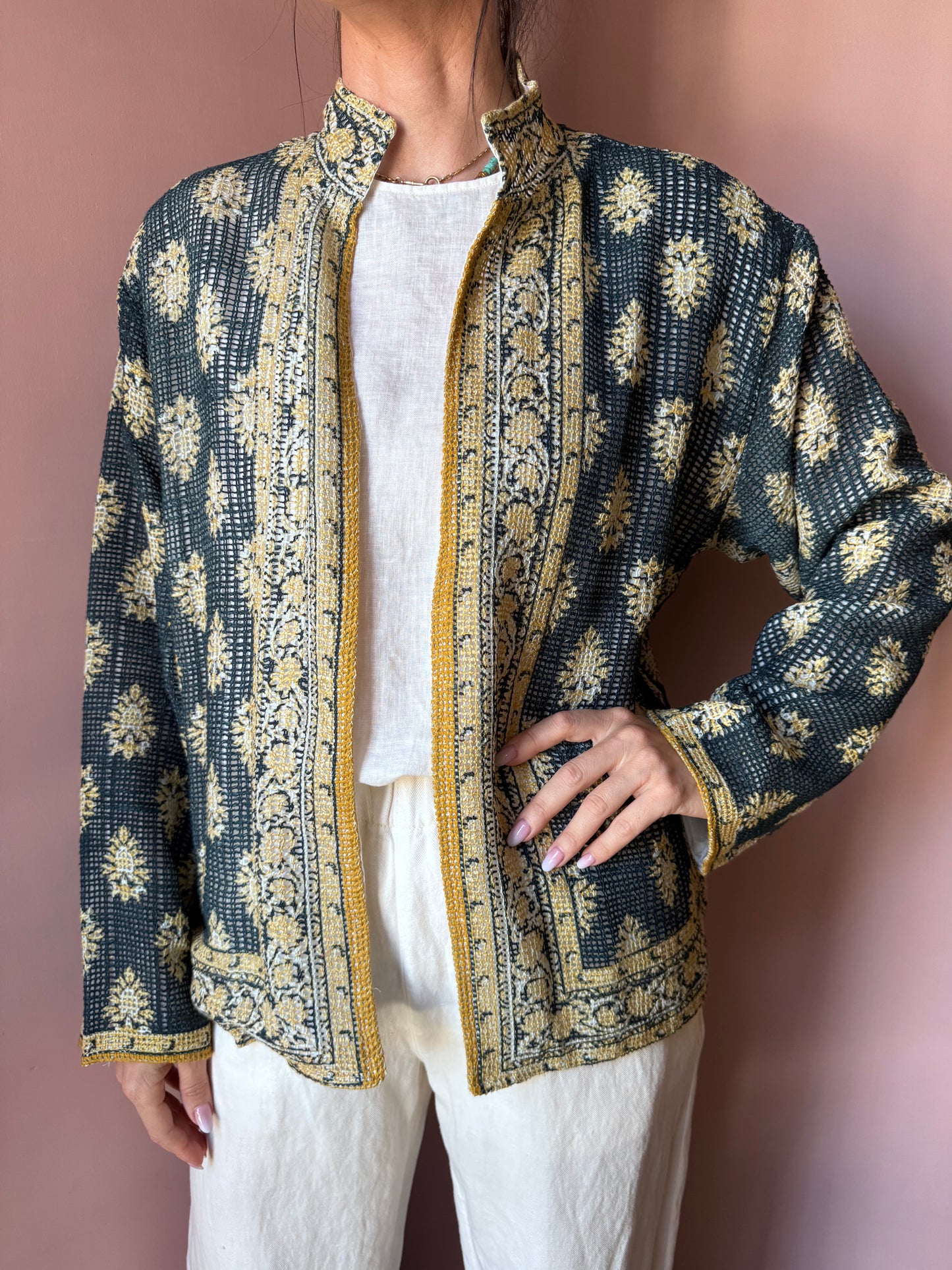 Giacca/Kimono blu taglia unica