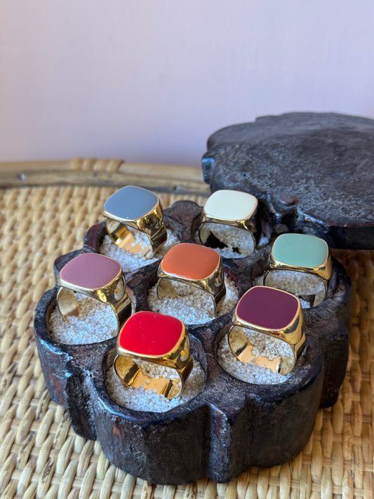 Anelli smaltati Unique