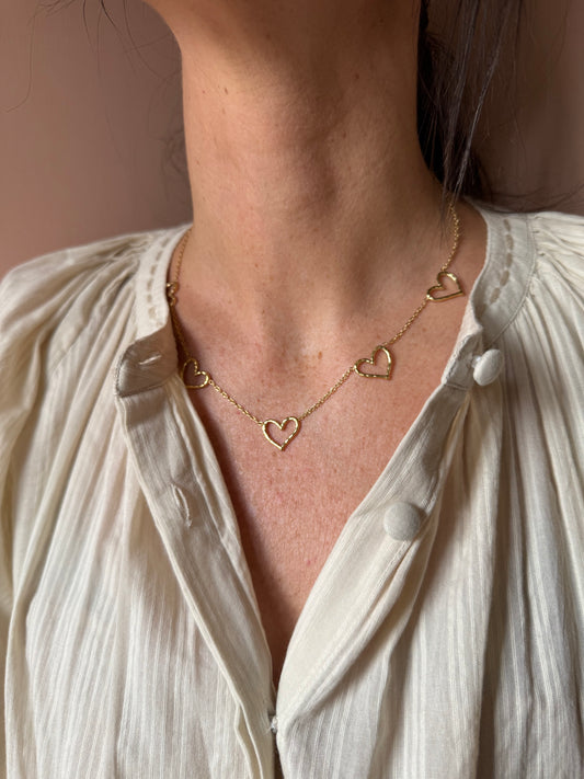 Girocollo cuori vuoti