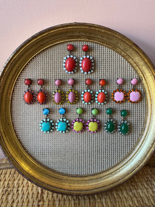 Orecchini smalto bordato Unique