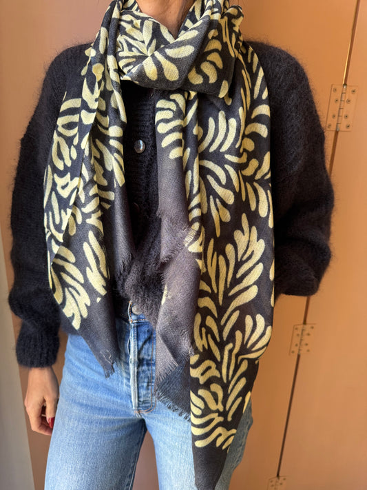 Sciarpa Nero di seppia