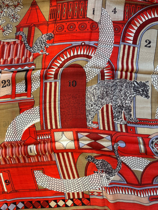 Sciarpa Nicolas rosso Inoui