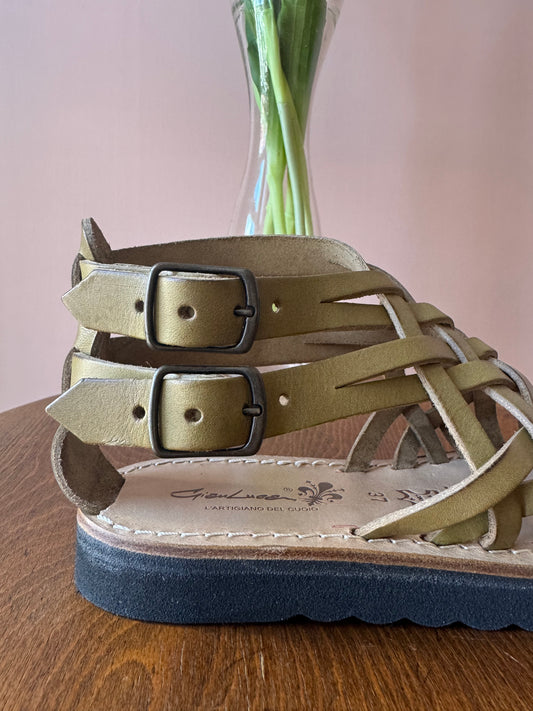 Sandali intrecciati Oliva Gianluca L’artigiano del cuoio