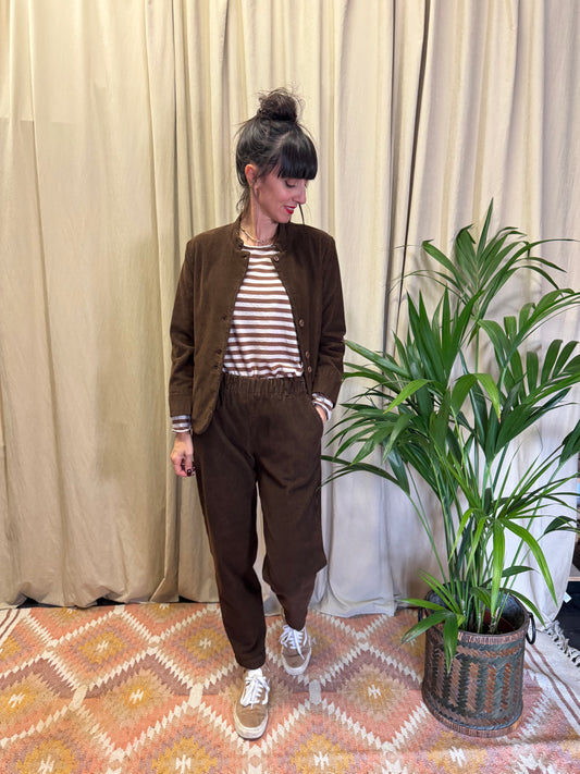 Pantaloni in velluto marrone BottegaChilometriZero