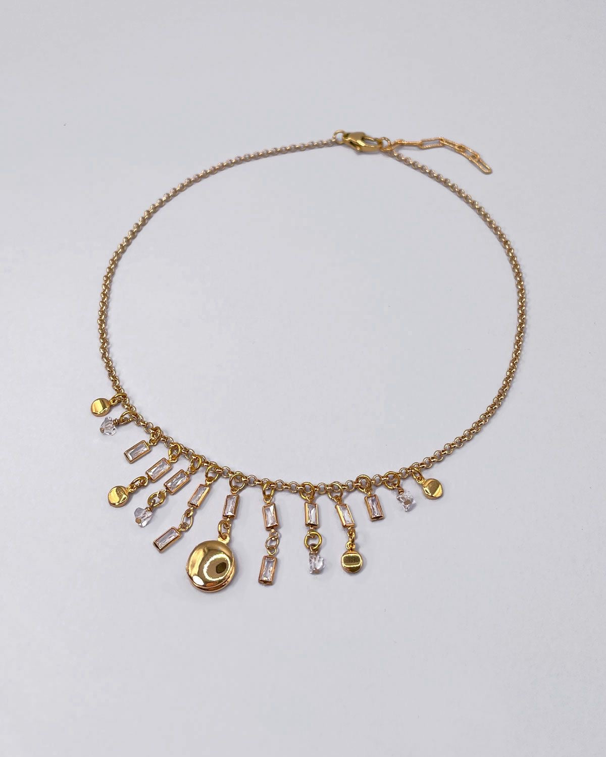 Girocollo in metallo e zirconi Susi di Re