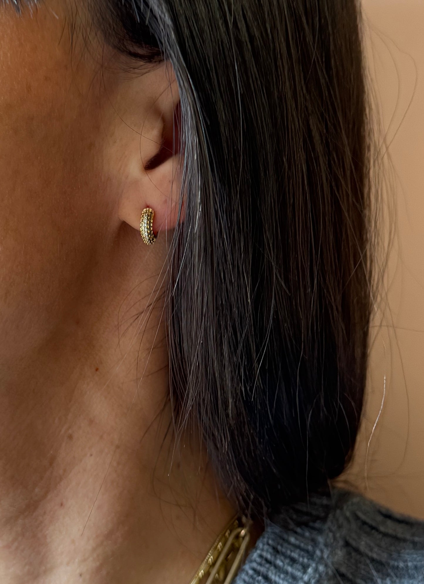 Orecchini cerchio brillante