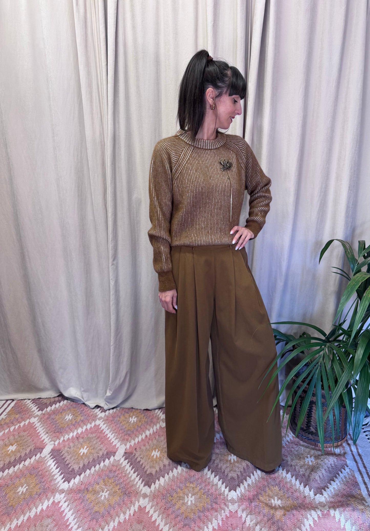 Maglione a coste Pomandére