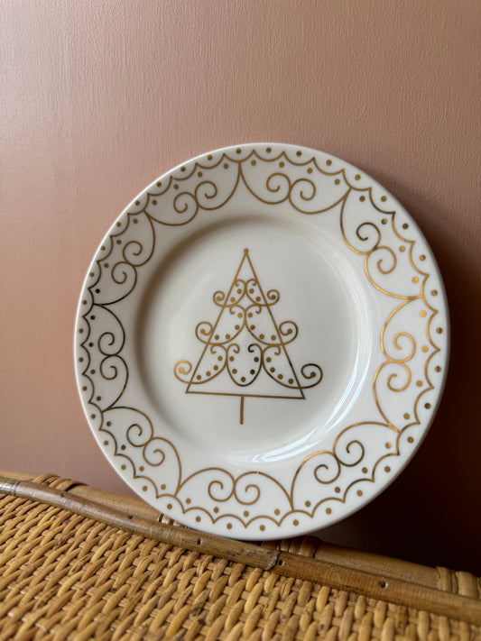Piatto ILARIA.I “XMAS TREE” oro