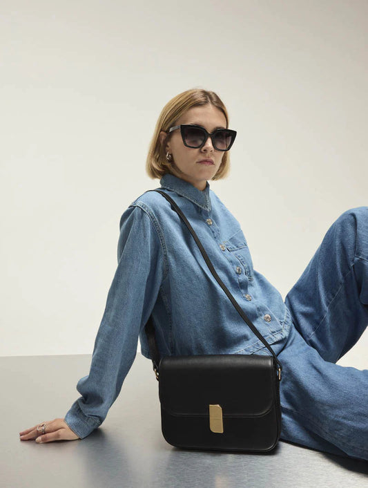 Borsa Alice medium nero Nat&Nin