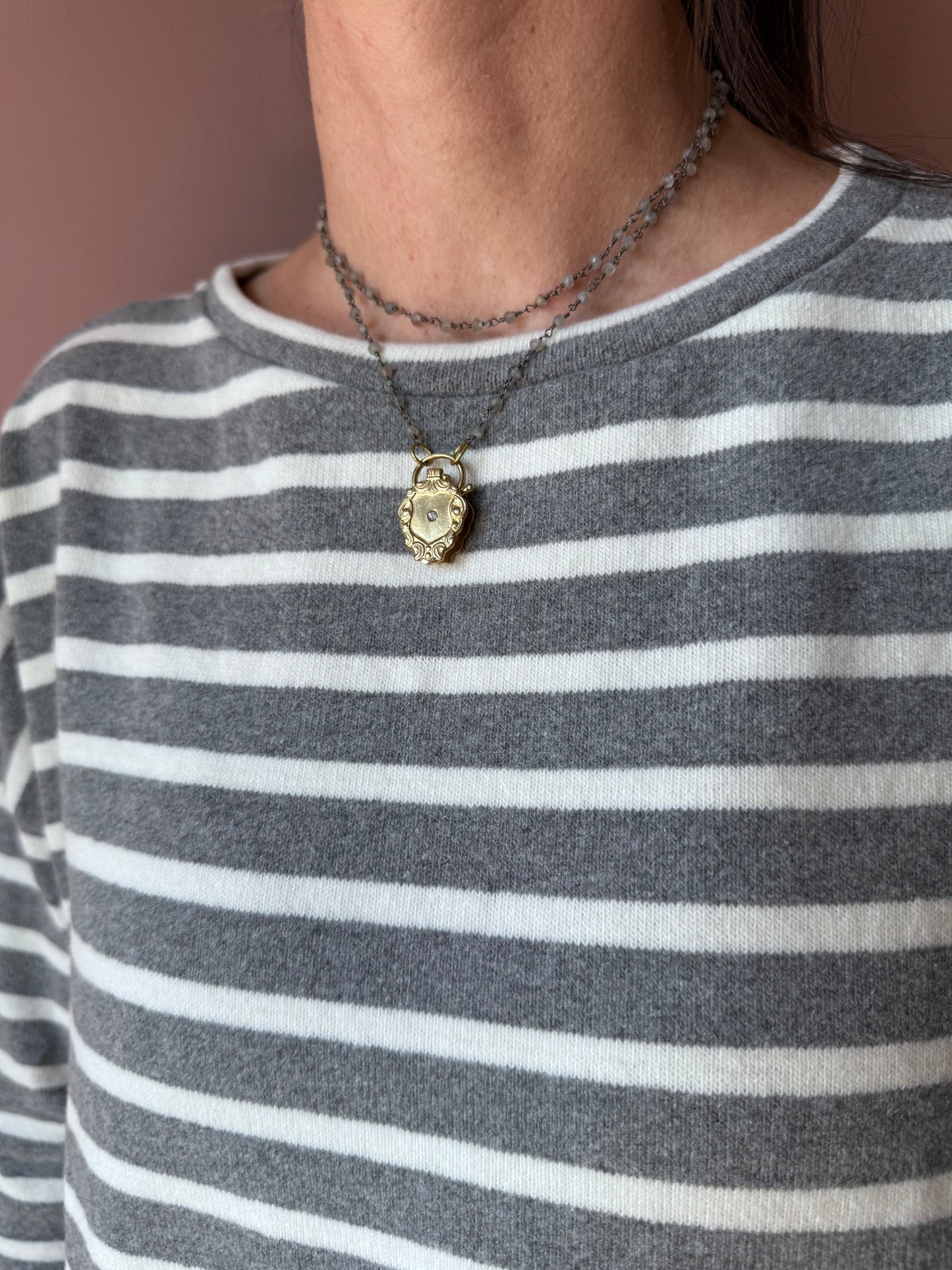 Maglia Mara riga latte Mama B