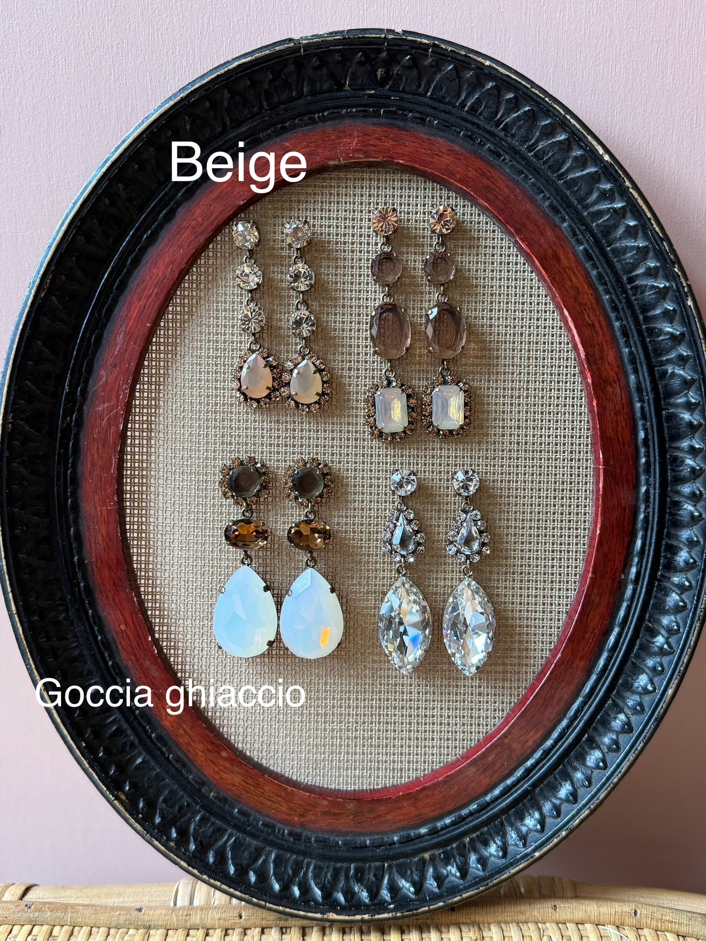 Orecchini Barocco Unique 1 bordo strass