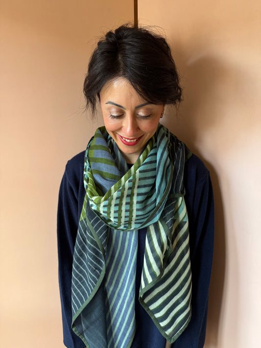 Sciarpa Dania verde SHALLS