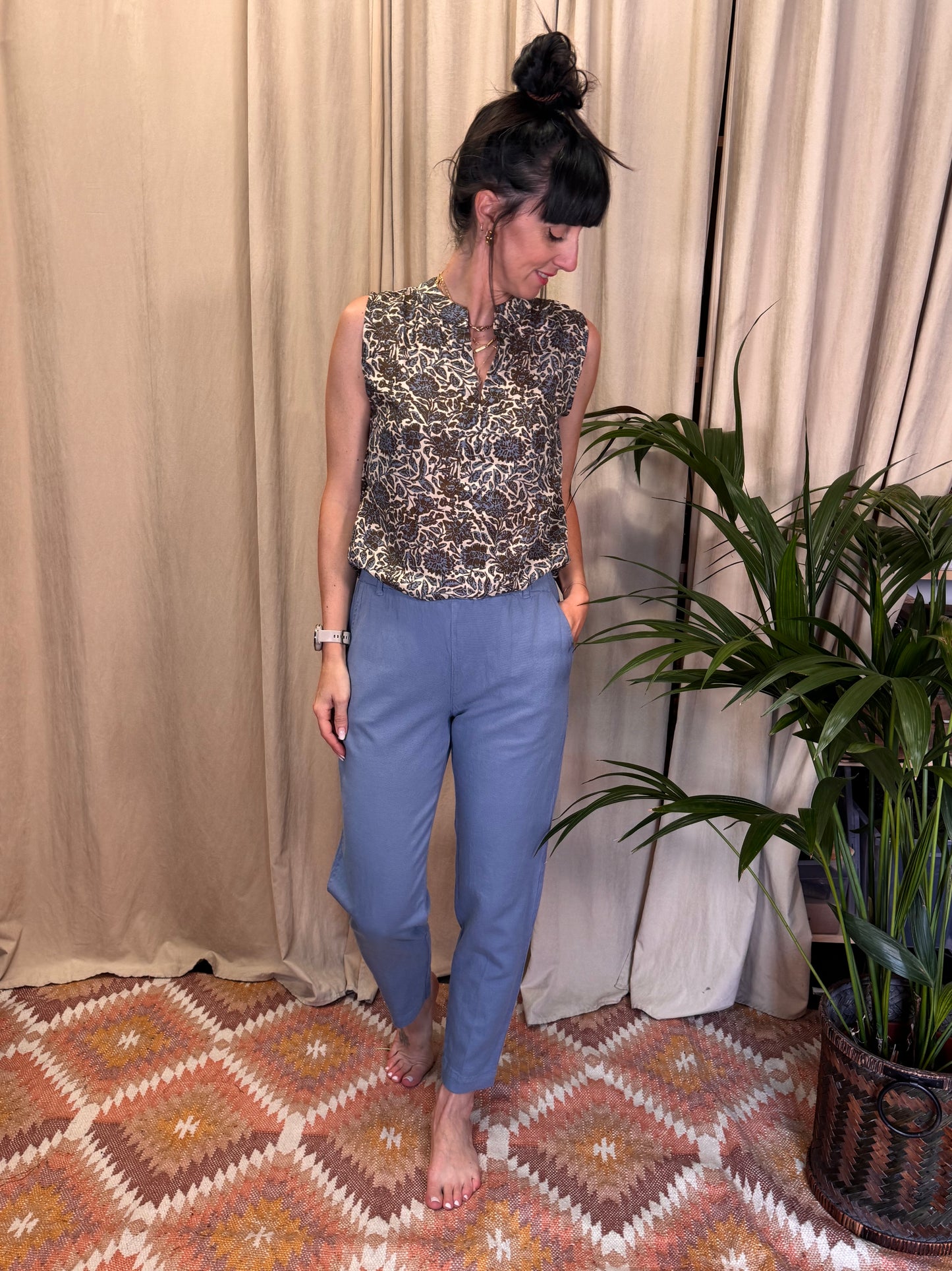 Pantaloni con elastico in vita indago BottegaChilometriZero (Copia)