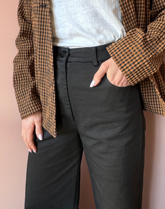 Pantaloni svasati neri Neirami