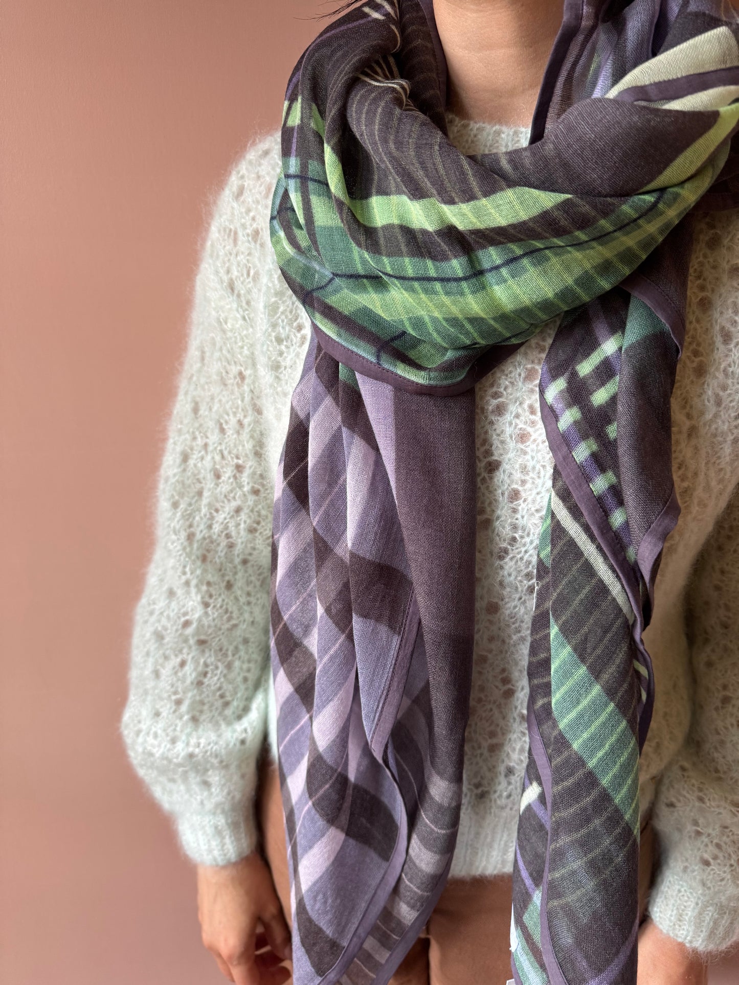 Sciarpa Naomi mauve SHALLS