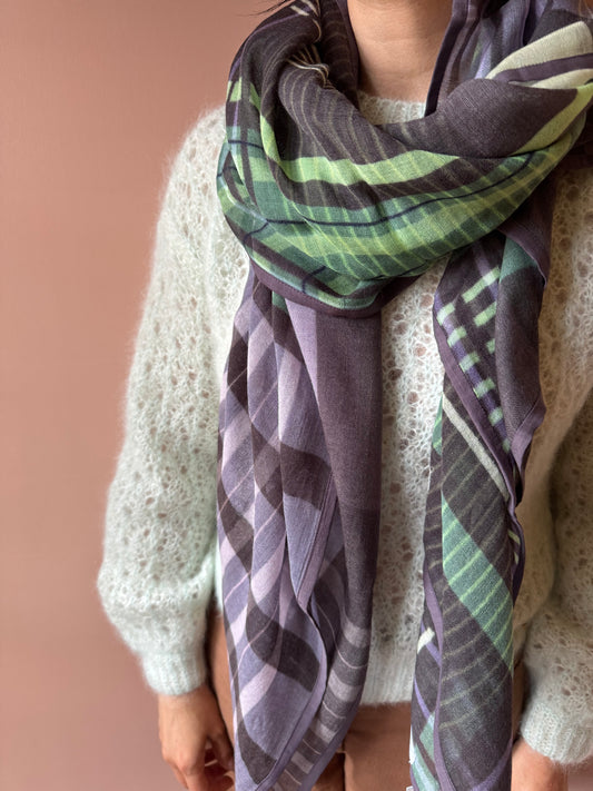 Sciarpa Naomi mauve SHALLS