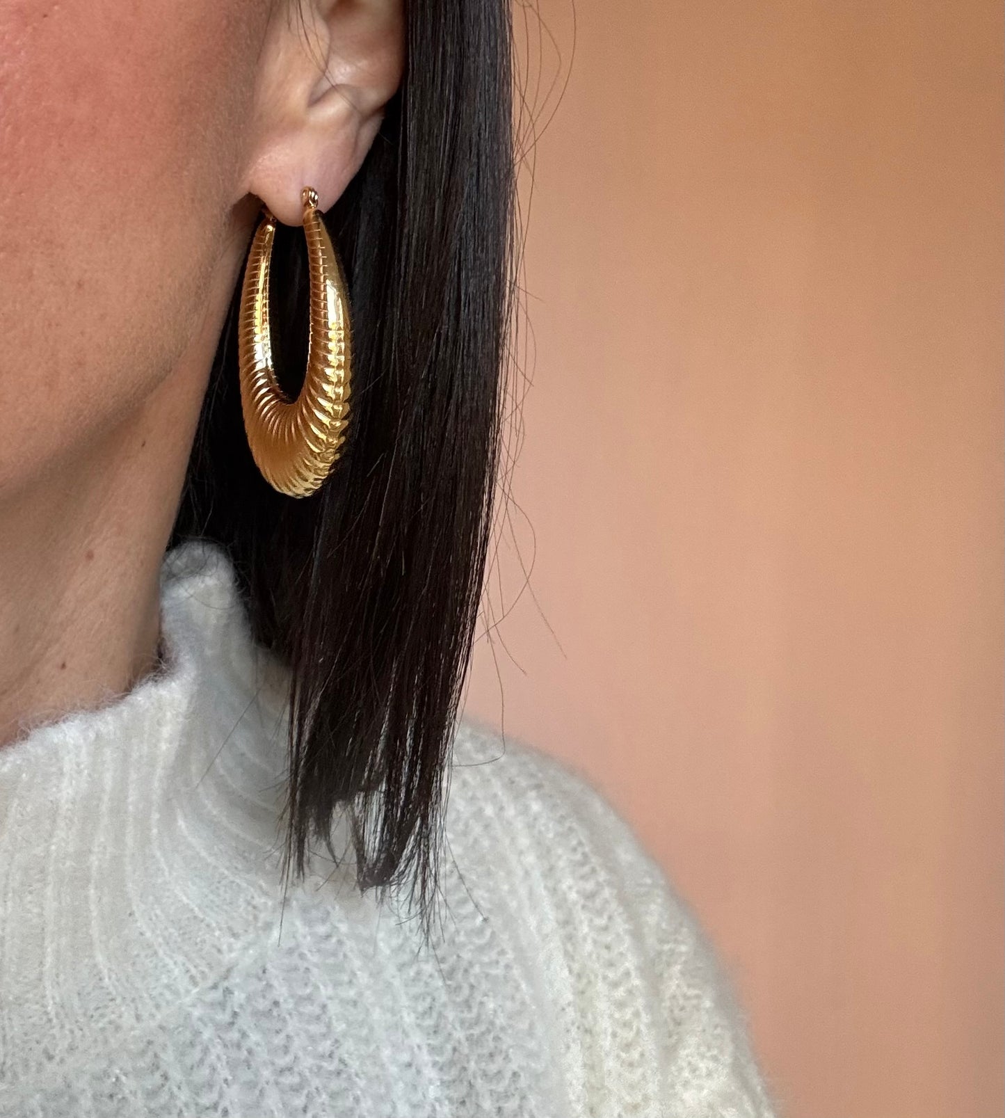 Orecchini goccia lavorata