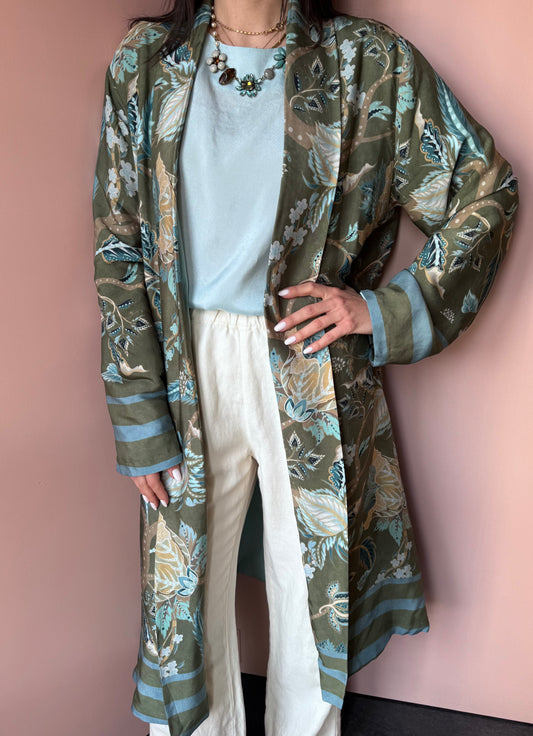 Kimono lungo acqua Wu Side