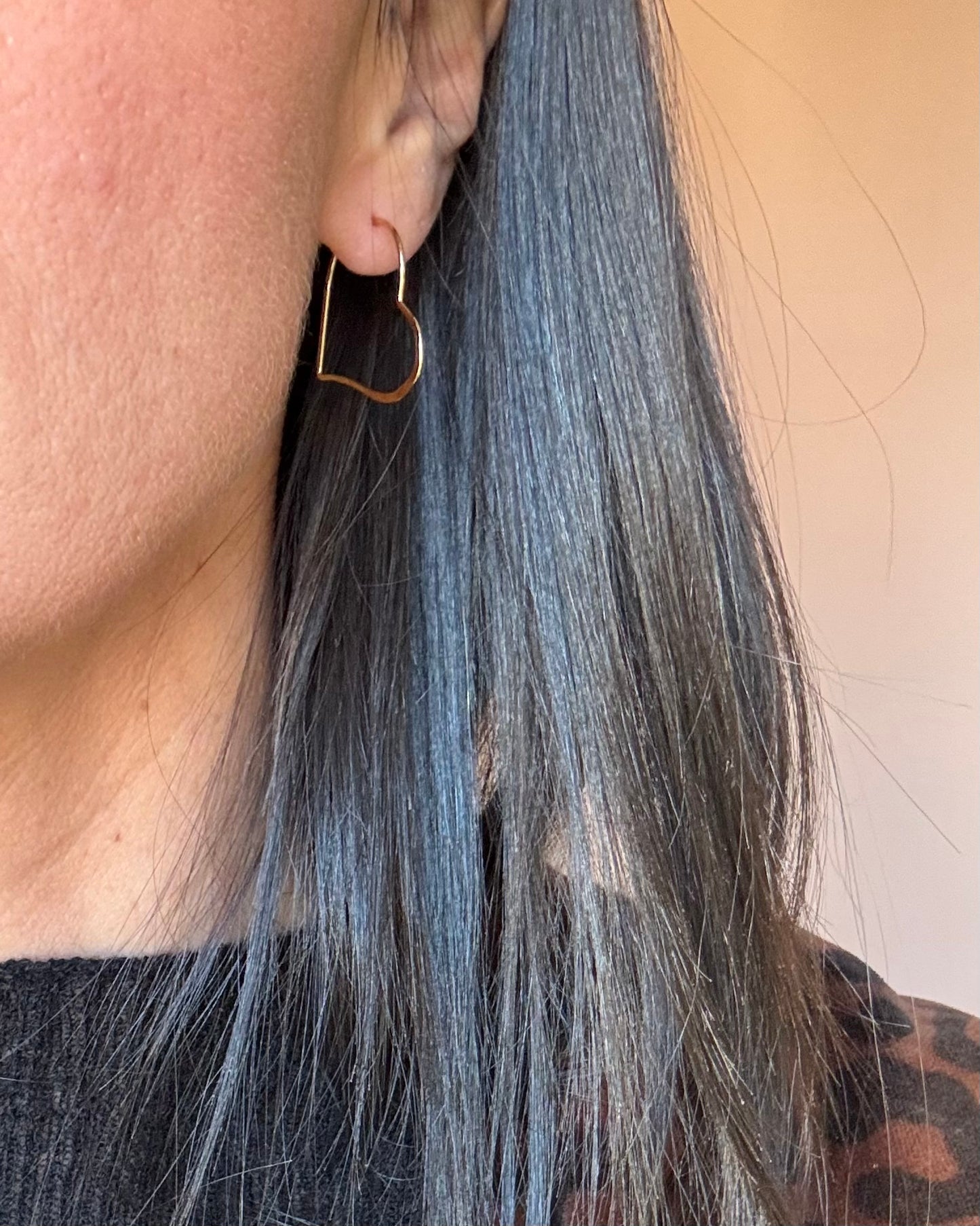 Orecchini cuore placcato oro