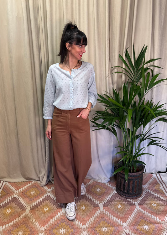 Pantaloni svasati marrone BottegaChilometriZero