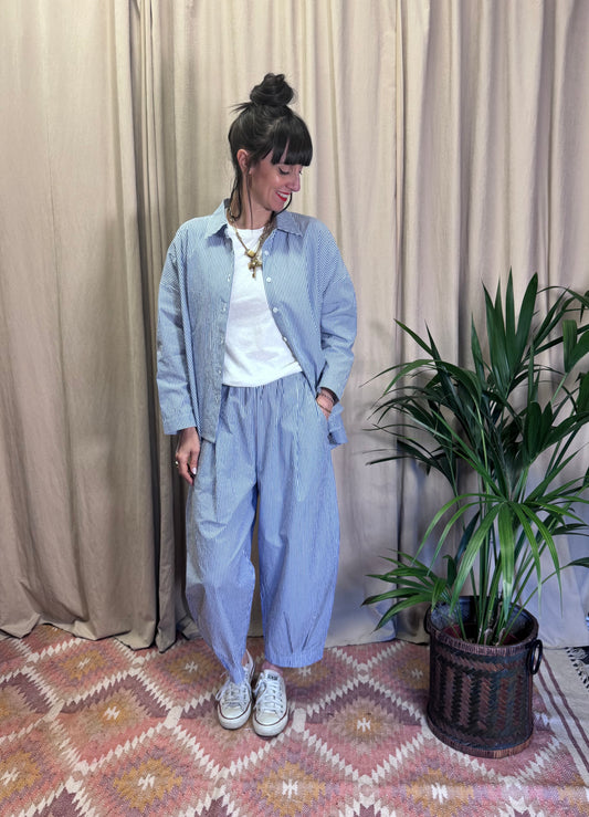 Pantaloni Bianco gessato MamaB