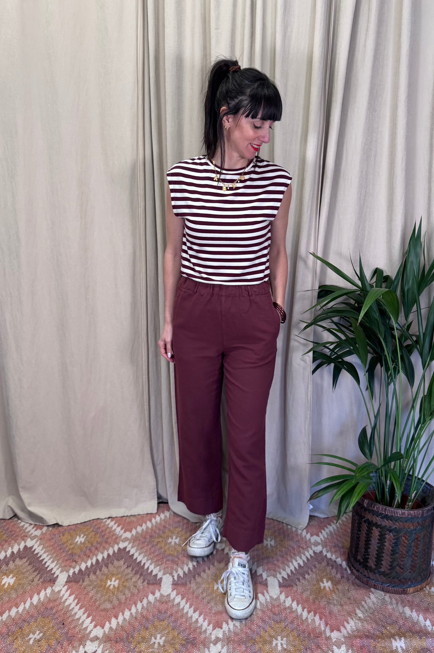Pantaloni Penelope bordeaux Madame Venice