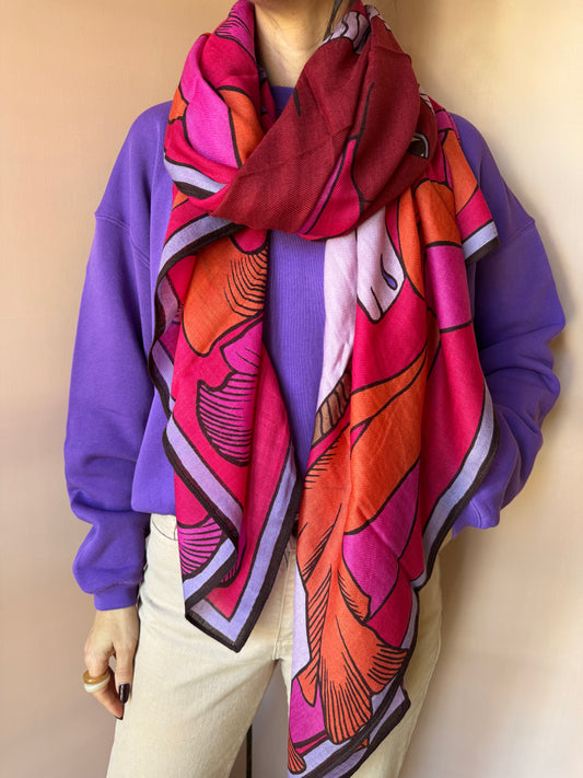 Sciarpa Cavale rosso Inoui