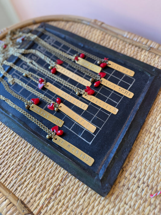 Collane lunghe con incisione Unique