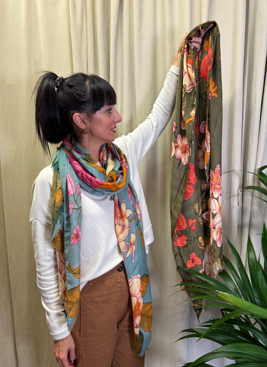 Sciarpa fiori di ciliegio