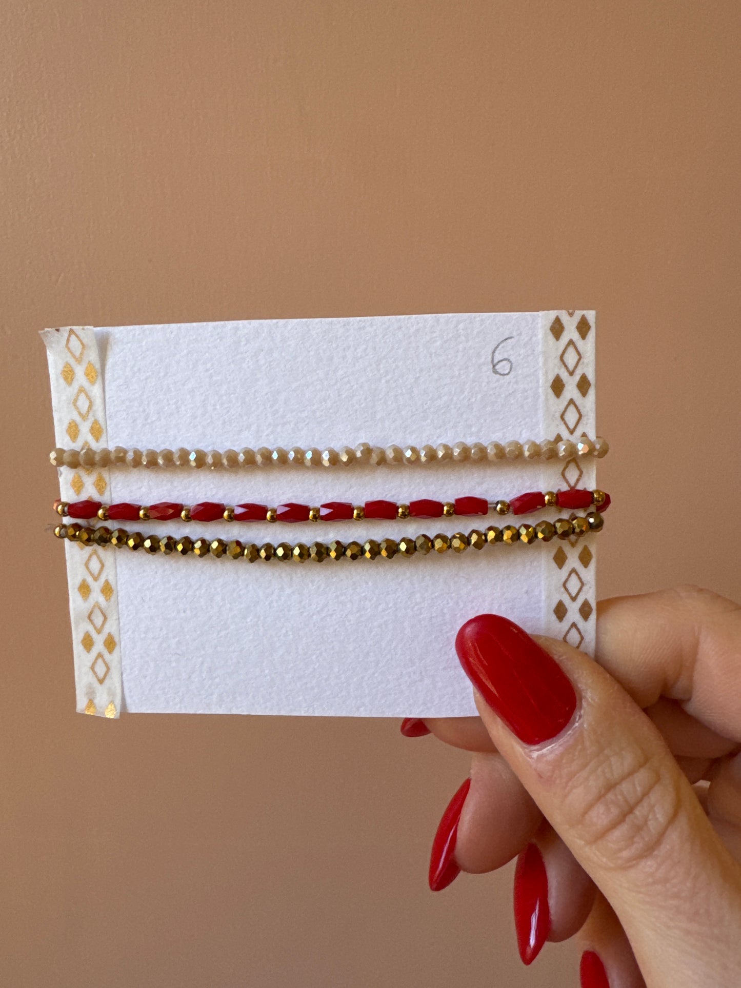 Set 3 bracciali cristallini