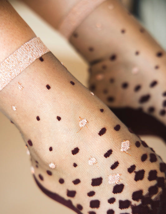 Calze Nakameguro bordeaux Atelier St Eustache