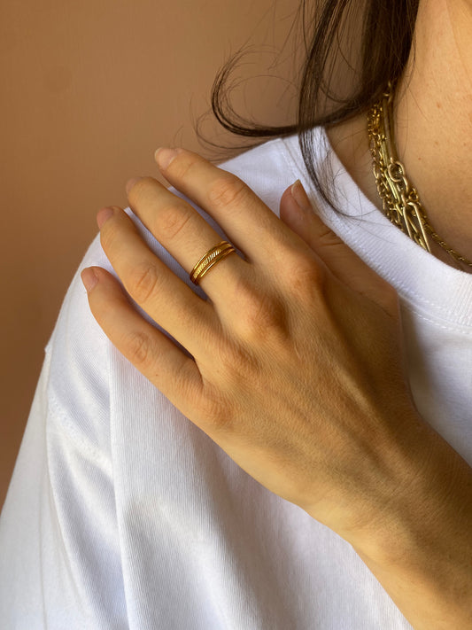 Anello Carlotta placcato oro