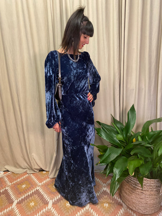 Abito lungo blu Ottod’ame