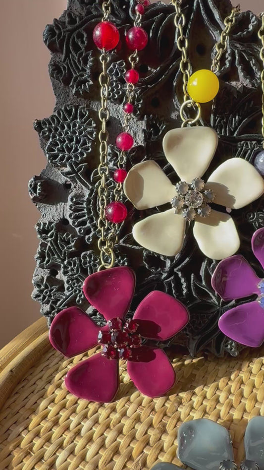 Collane fiore smaltato Unique