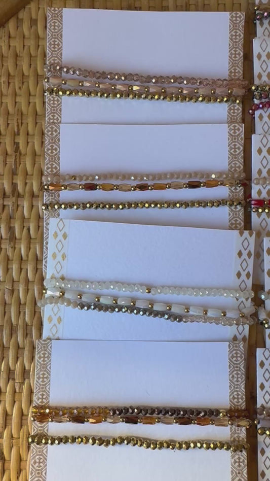 Set 3 bracciali cristallini